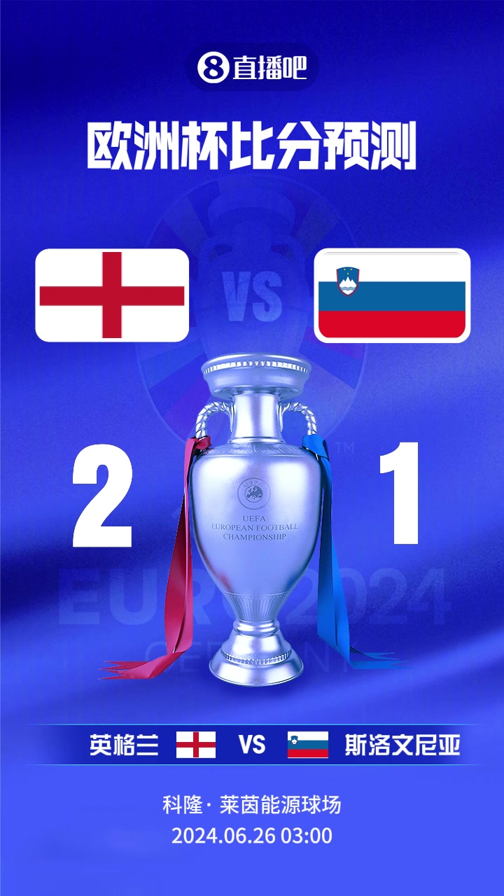  欧洲杯英格兰vs洛文尼亚截图比分预测